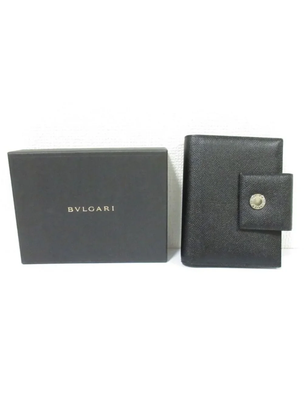 Bvlgari Bulgari Leather Planner Cover System Black Ring